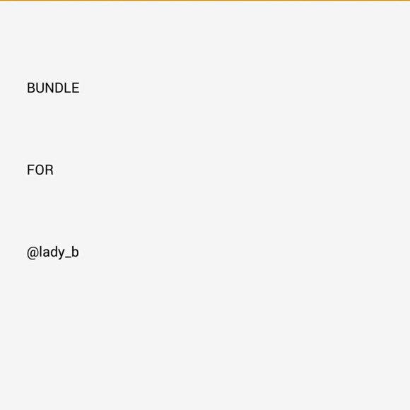 Bundle for @lady_b