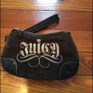 Juicy Couture wristlet in black velour