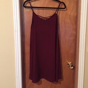 Free people cross-back shift dress