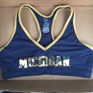 Michigan sports bra