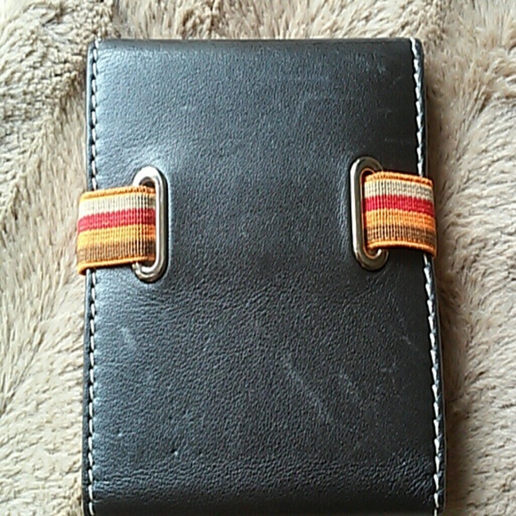 Todds leather post it holder/money holder (bills)