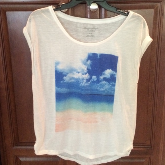 White t-shirt.