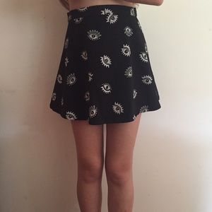 Canvas Black Eye Circle Skirt