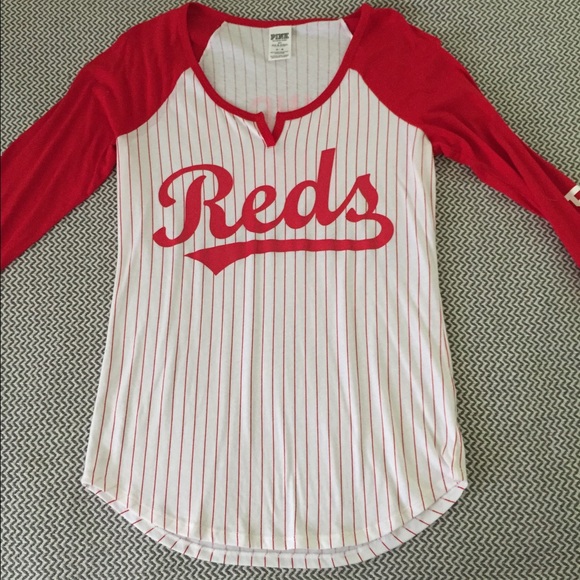 PINK Reds Baseball Tee