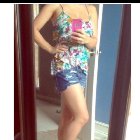 Charlotte Russe multi-colored tank