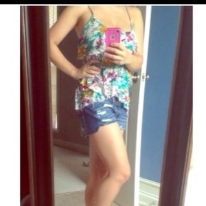 Charlotte Russe multi-colored tank