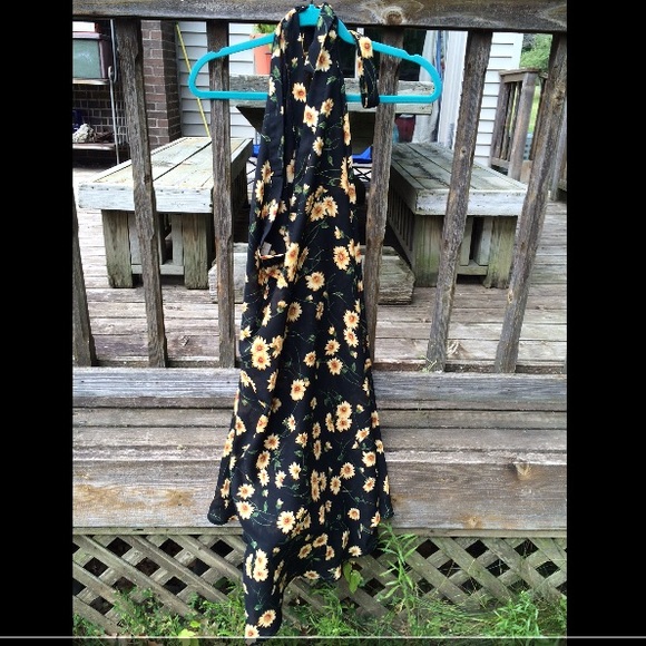 Sheer maxi wrap skirt