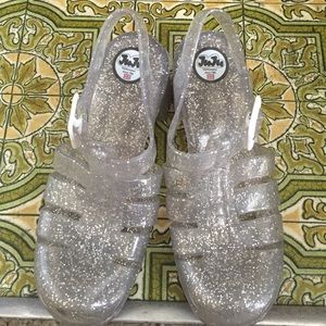 Juju footwear Glitter Babe Jelly heeled sandal