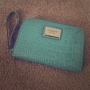 Turquoise wristlet