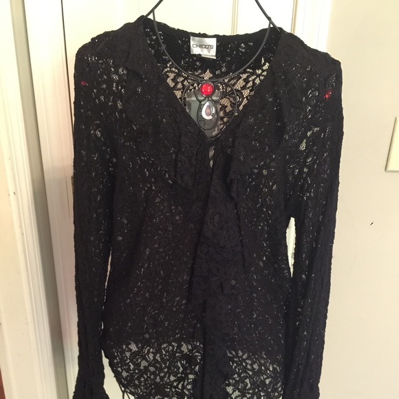 CHICO'S SEXY LACE VIXEN TOP