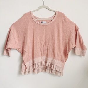 Free People Beach Ruffle Pull Over