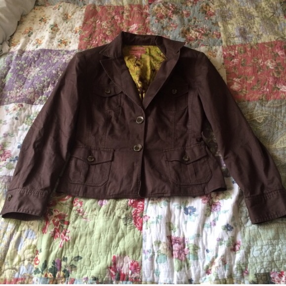 Bandolino Stretch Brown Blazer