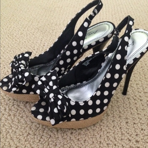 Polka dot heels
