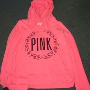 PINK thin pullover hoodie