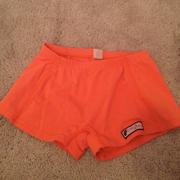 Orange crazy pants spandex