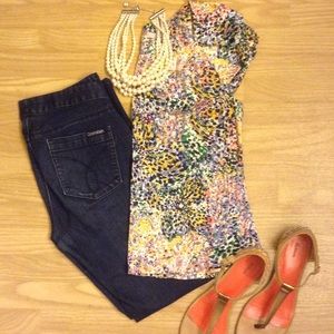 Water Lily Print Top