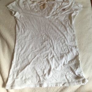 White Hollister V-Neck
