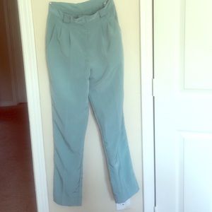 American Apparel MicroPoly High Waist Pleated Pant