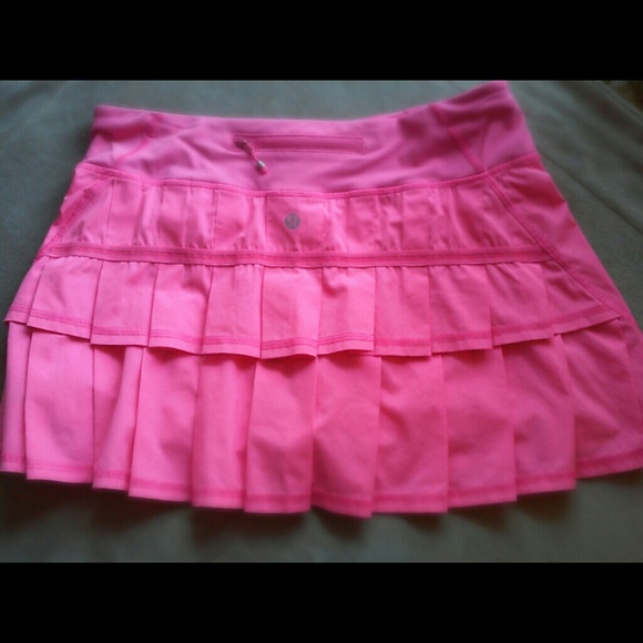 Pink Lululemon Pacesetter Skirt