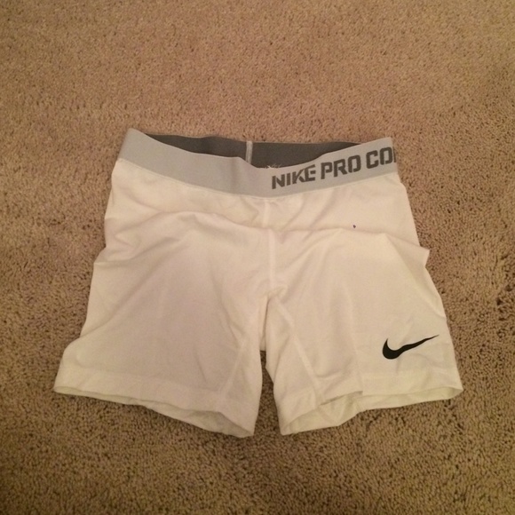 white nike pro spandex