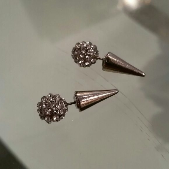 Silver Double-sided Earrings
