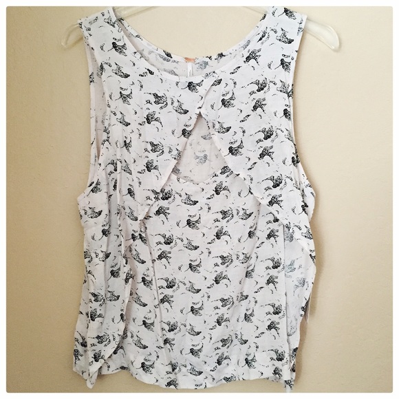 Print tank with keyhole neckline - Picture 2 of 4