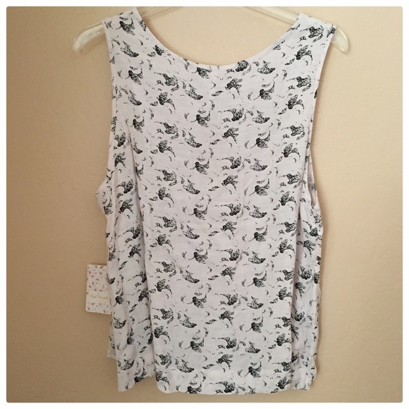 Print tank with keyhole neckline - Picture 4 of 4