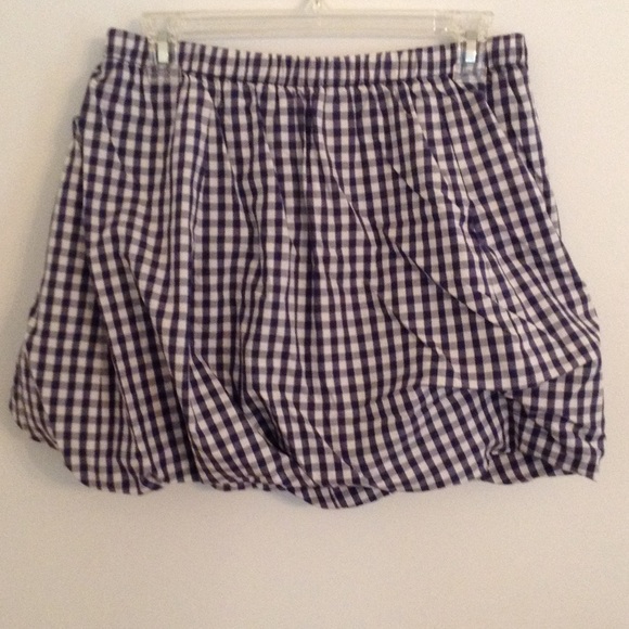 J. Crew gingham mini skirt