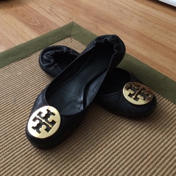Tory burch Reva black flats