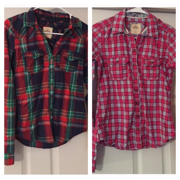 Plaid button downs