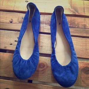 J Crew Cece Ballet Flats Byzantium Blue Size 7