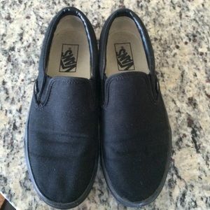 Black slip on vans