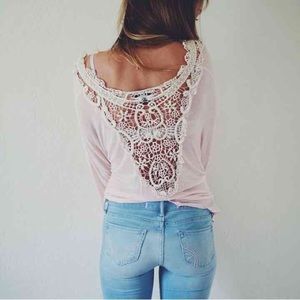 Rue 21 pink winged shirt