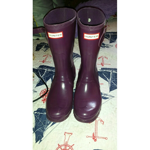 Hunter short glossy boots