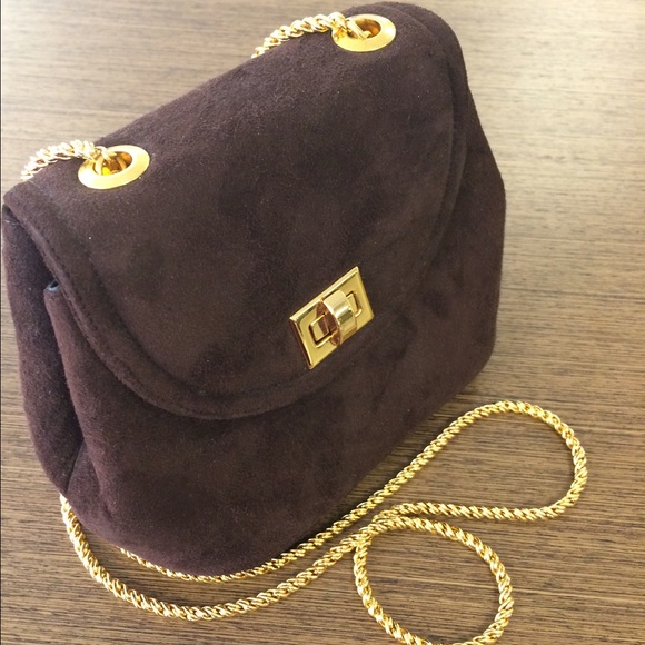 Frenchy Handbags - 💖HP 1/9  Brown Genuine Suede Leather bag