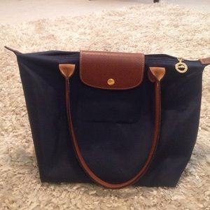 Navy blue medium size long champ