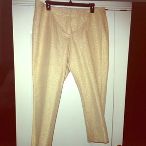 Talbots Gold sparkle evening pants