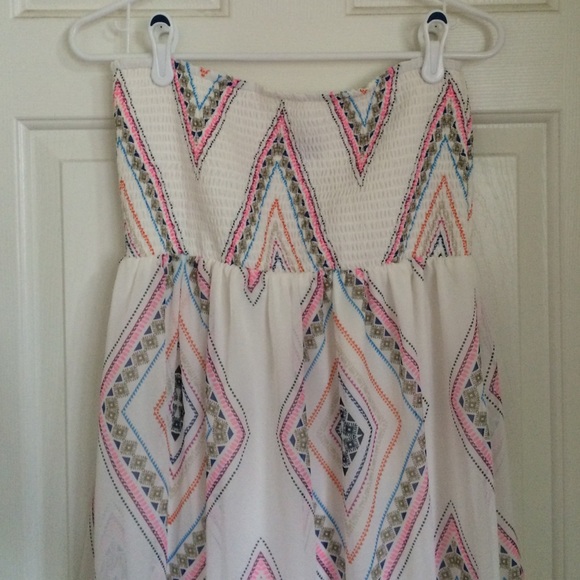 Chiffon patterned maxi dress