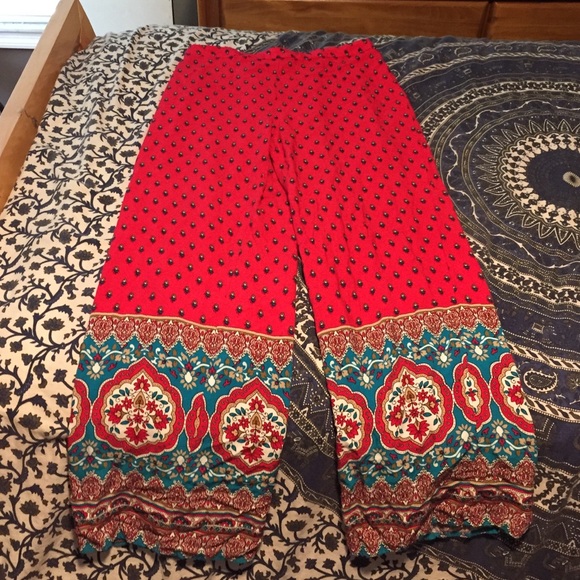 Multi color patterned soft pant
