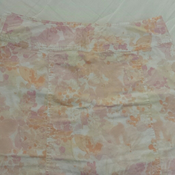 Pink, orange, white skort.