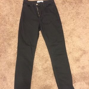 American apparel side zip jean