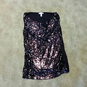 Purple sequin tank