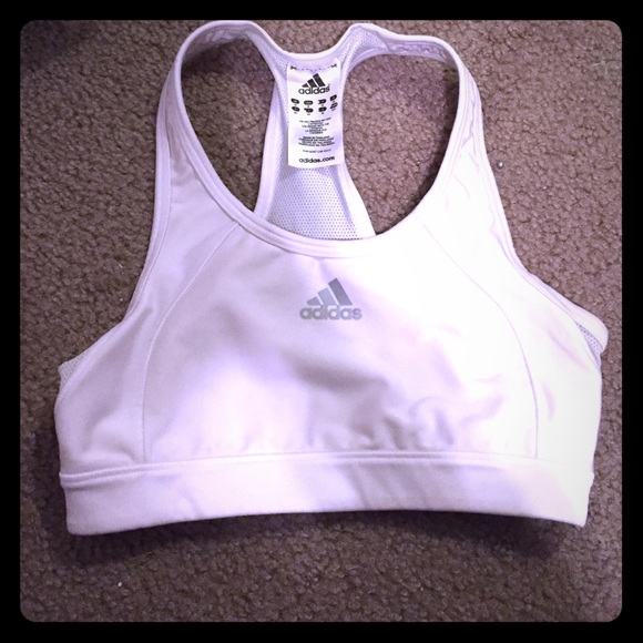 Adidas Tops - White Adidas Sports Bra.