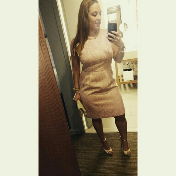 A beautiful pink Tahari sheath dress
