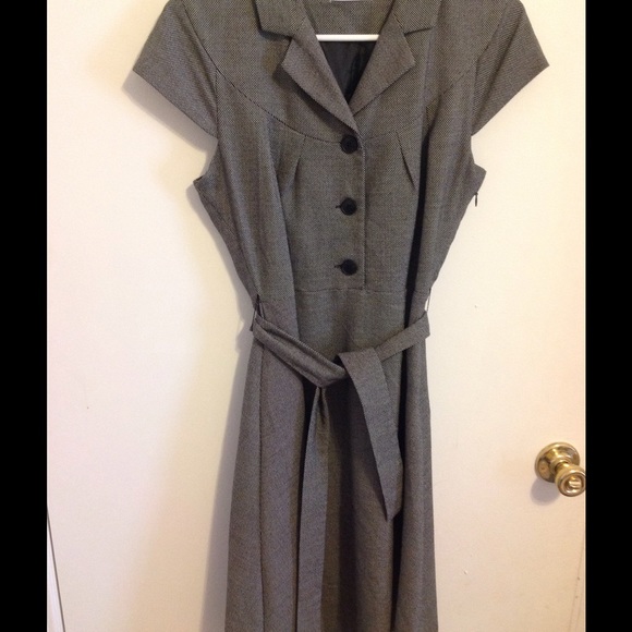 Calvin Klein tweed like A line dress