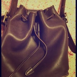 Vintage Coach Brown Leather LULA BUCKET BAG