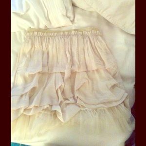 Cream skirt