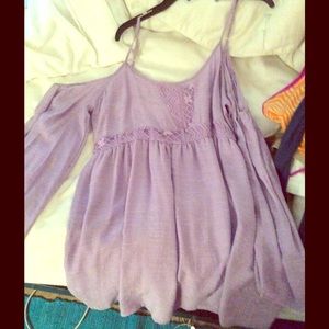Purple lace top