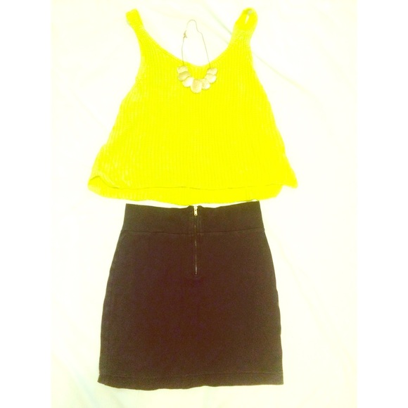 F21 Charcoal Miniskirt