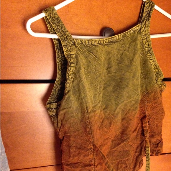 Dip Dye Embroidered Crop Tank - Picture 2 of 3